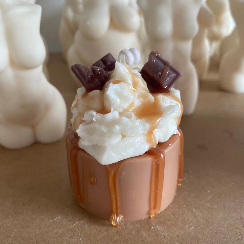 Caramel Delight Cake Candle